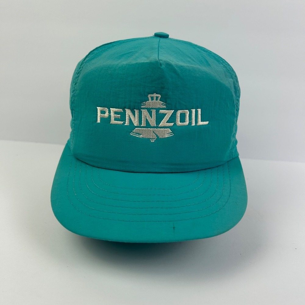 Vintage 90s Swingster Pennzoil Hat Cap Snap Back Adjustable Blue Nascar Adult